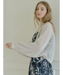Linen Summer Knit Bolero - OATMEAL