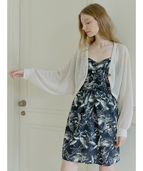 AVANT-G（アバン）の「Linen Summer Knit Bolero - OATMEAL（カーディガン/ボレロ・レディース・その他・FREE）」の2枚目の写真