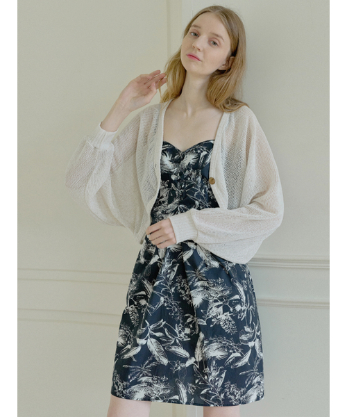 AVANT-G（アバン）の「Linen Summer Knit Bolero - OATMEAL（カーディガン/ボレロ・レディース・その他・FREE）」の3枚目の写真