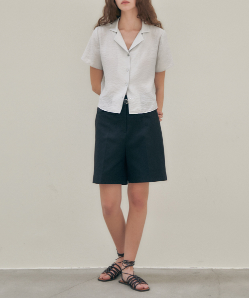 THEMARGOT(ザマルゴット)の「ビスコースバミューダハーフパンツ_black(その他パンツ・レディース・その他・SMALL/MEDIUM)」の2枚目の写真