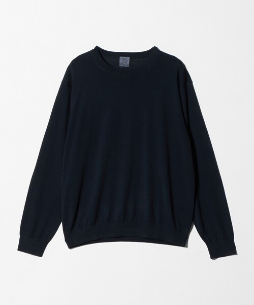 UNITED ARROWS GOLF(ユナイテッドアローズゴルフ)の「ハイゲージ クルーネック ニット(ニット/セーター・メンズ・ネイビー/ブラック/ダークグレー・M/L/XL)」の5枚目の写真
