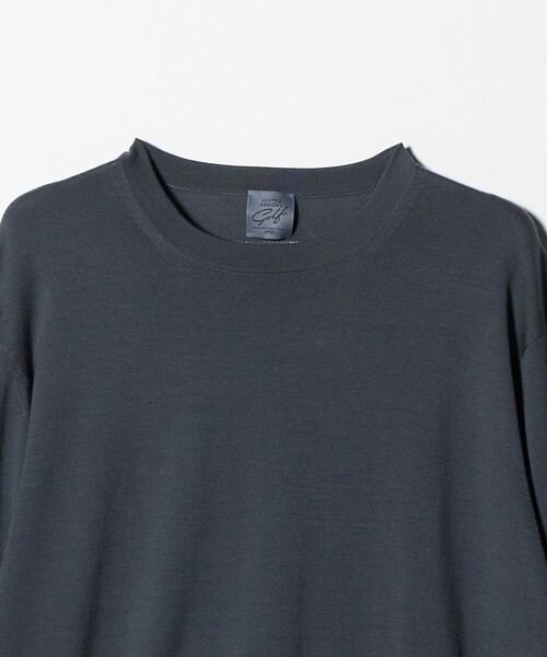 UNITED ARROWS GOLF(ユナイテッドアローズゴルフ)の「ハイゲージ クルーネック ニット(ニット/セーター・メンズ・ネイビー/ブラック/ダークグレー・M/L/XL)」の9枚目の写真
