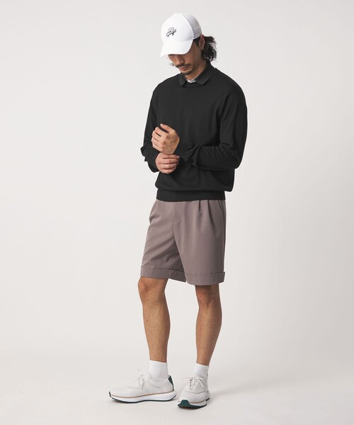 UNITED ARROWS GOLF(ユナイテッドアローズゴルフ)の「ハイゲージ クルーネック ニット(ニット/セーター・メンズ・ネイビー/ブラック/ダークグレー・M/L/XL)」の13枚目の写真