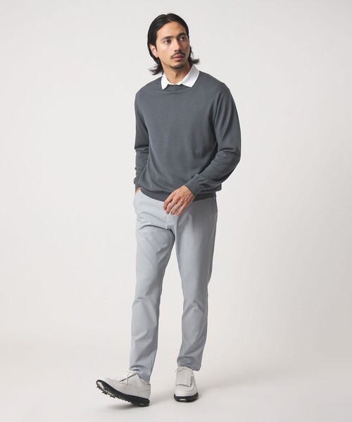 UNITED ARROWS GOLF(ユナイテッドアローズゴルフ)の「ハイゲージ クルーネック ニット(ニット/セーター・メンズ・ネイビー/ブラック/ダークグレー・M/L/XL)」の16枚目の写真