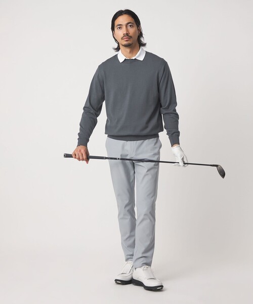 UNITED ARROWS GOLF(ユナイテッドアローズゴルフ)の「ハイゲージ クルーネック ニット(ニット/セーター・メンズ・ネイビー/ブラック/ダークグレー・M/L/XL)」の17枚目の写真