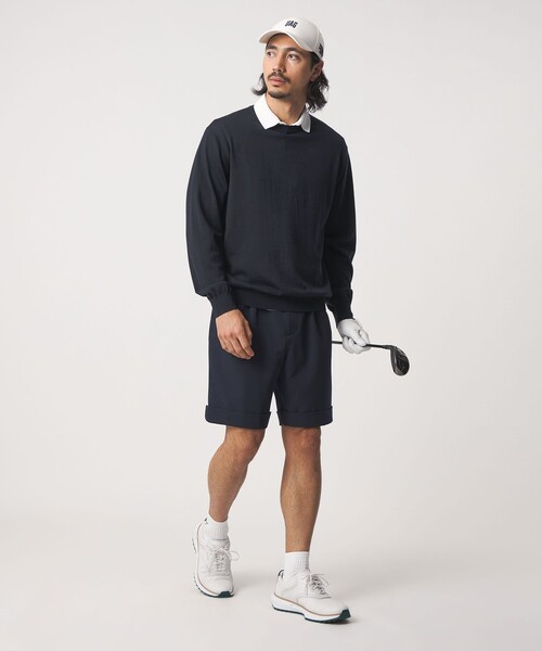 UNITED ARROWS GOLF(ユナイテッドアローズゴルフ)の「ハイゲージ クルーネック ニット(ニット/セーター・メンズ・ネイビー/ブラック/ダークグレー・M/L/XL)」の19枚目の写真