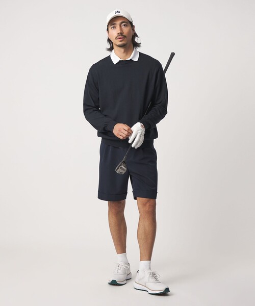 UNITED ARROWS GOLF(ユナイテッドアローズゴルフ)の「ハイゲージ クルーネック ニット(ニット/セーター・メンズ・ネイビー/ブラック/ダークグレー・M/L/XL)」の20枚目の写真