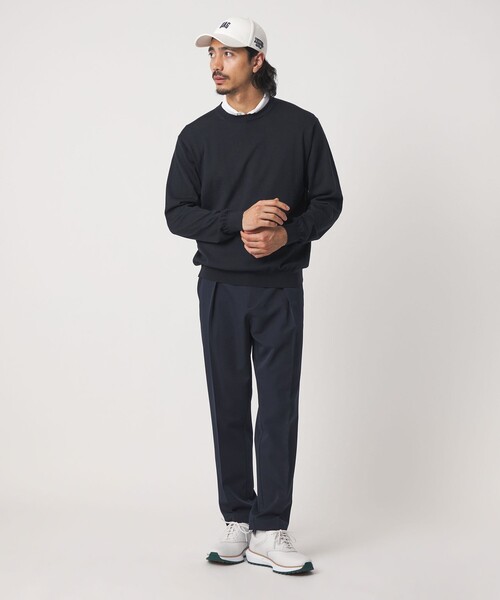 UNITED ARROWS GOLF(ユナイテッドアローズゴルフ)の「ハイゲージ クルーネック ニット(ニット/セーター・メンズ・ネイビー/ブラック/ダークグレー・M/L/XL)」の21枚目の写真