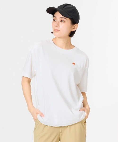 le coq sportif(ルコックスポルティフ)の「【le coq sportif/ルコック】接触冷感グラフィック半袖Tシャツ 接触冷感/吸汗(Tシャツ/カットソー・レディース・ネイビー/ホワイト/ピンク/グリーン・M/L/S/XL)」の1枚目の写真