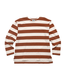 AMFEAST（アンフィースト）の「カフェライダーブレトンシャツコーヒー/クリーム（Tシャツ/カットソー）」