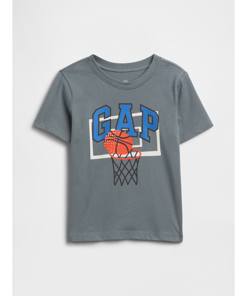 GAP(ギャップ)の「babyGap グラフィックTシャツ(Tシャツ/カットソー・キッズ・グレー/ブルー/オフホワイト/ベージュ/イエロー/グリーン・80cm/90cm/95cm/100cm/105cm/110cm)」の1枚目の写真