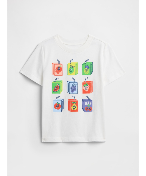 GAP(ギャップ)の「babyGap グラフィックTシャツ(Tシャツ/カットソー・キッズ・グレー/ブルー/オフホワイト/ベージュ/イエロー/グリーン・80cm/90cm/95cm/100cm/105cm/110cm)」の2枚目の写真
