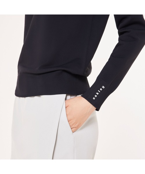 OAKLEY(オークリー)の「オークリーELEVATE LS SWEATER MOCK SHIRT/ゴルフ/モックネックシャツ/ゴルフシャツ/セーター/レディース/OAKLEY(その他トップス・レディース・ネイビー/ブルー系その他/ホワイト/ブラック・L/M/XS/S)」の18枚目の写真