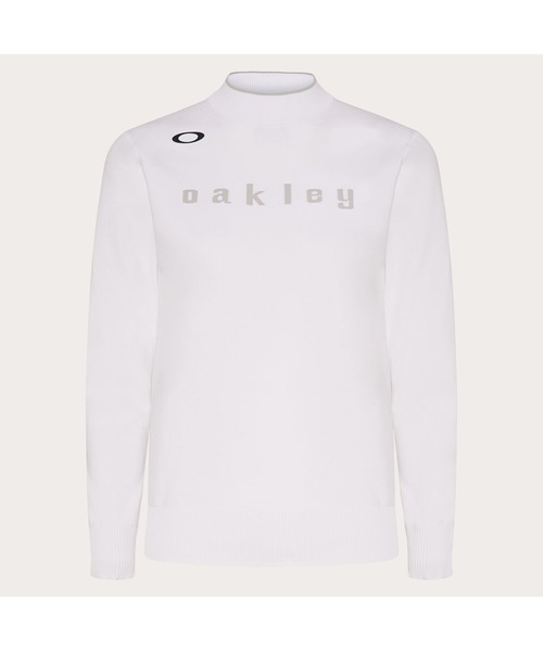 OAKLEY(オークリー)の「オークリーELEVATE LS SWEATER MOCK SHIRT/ゴルフ/モックネックシャツ/ゴルフシャツ/セーター/レディース/OAKLEY(その他トップス・レディース・ネイビー/ブルー系その他/ホワイト/ブラック・L/M/XS/S)」の5枚目の写真