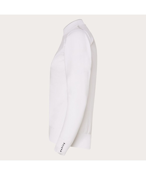 OAKLEY(オークリー)の「オークリーELEVATE LS SWEATER MOCK SHIRT/ゴルフ/モックネックシャツ/ゴルフシャツ/セーター/レディース/OAKLEY(その他トップス・レディース・ネイビー/ブルー系その他/ホワイト/ブラック・L/M/XS/S)」の7枚目の写真