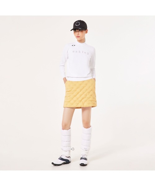 OAKLEY(オークリー)の「オークリーELEVATE LS SWEATER MOCK SHIRT/ゴルフ/モックネックシャツ/ゴルフシャツ/セーター/レディース/OAKLEY(その他トップス・レディース・ネイビー/ブルー系その他/ホワイト/ブラック・L/M/XS/S)」の8枚目の写真