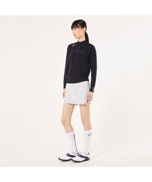 OAKLEY(オークリー)の「オークリーELEVATE LS SWEATER MOCK SHIRT/ゴルフ/モックネックシャツ/ゴルフシャツ/セーター/レディース/OAKLEY(その他トップス・レディース・ネイビー/ブルー系その他/ホワイト/ブラック・L/M/XS/S)」の15枚目の写真