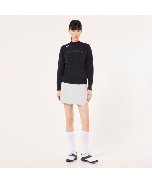 OAKLEY(オークリー)の「オークリーELEVATE LS SWEATER MOCK SHIRT/ゴルフ/モックネックシャツ/ゴルフシャツ/セーター/レディース/OAKLEY(その他トップス・レディース・ネイビー/ブルー系その他/ホワイト/ブラック・L/M/XS/S)」の16枚目の写真