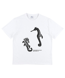 TCM sea horse T (white)