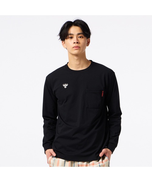 hummel（ヒュンメル）の「hummel/ヒュンメル HMP ﾅｶﾞｿﾃﾞTｼｬﾂ（Tシャツ/カットソー・レディース・アイボリー/ブラック/イエロー/ネイビー・S/M/L/XL）」の2枚目の写真