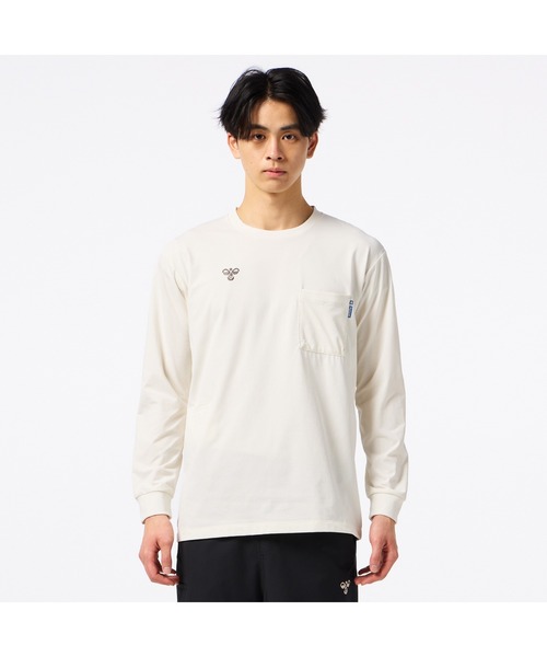 hummel（ヒュンメル）の「hummel/ヒュンメル HMP ﾅｶﾞｿﾃﾞTｼｬﾂ（Tシャツ/カットソー・レディース・アイボリー/ブラック/イエロー/ネイビー・S/M/L/XL）」の5枚目の写真