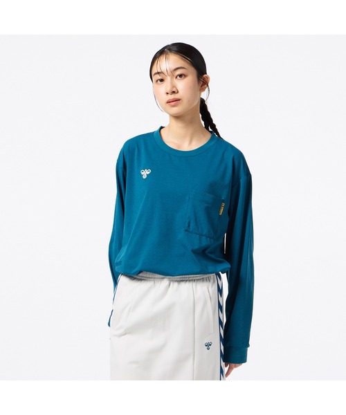 hummel（ヒュンメル）の「hummel/ヒュンメル HMP ﾅｶﾞｿﾃﾞTｼｬﾂ（Tシャツ/カットソー・レディース・アイボリー/ブラック/イエロー/ネイビー・S/M/L/XL）」の12枚目の写真
