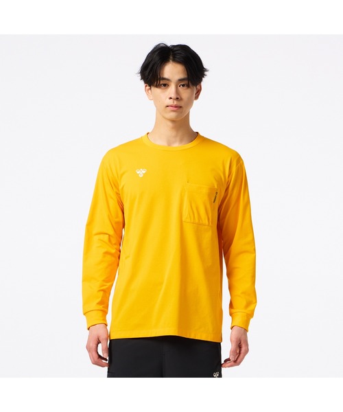hummel（ヒュンメル）の「hummel/ヒュンメル HMP ﾅｶﾞｿﾃﾞTｼｬﾂ（Tシャツ/カットソー・レディース・アイボリー/ブラック/イエロー/ネイビー・S/M/L/XL）」の22枚目の写真