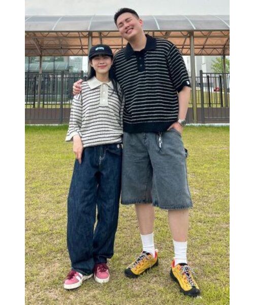 APOSTROPHE COMMA(アポストロフィコンマ)の「ポケットラベルソフト生地デニムワイドパンツ(濃紺/黒)(デニムパンツ・メンズ・その他・S/M/L/XS)」の15枚目の写真