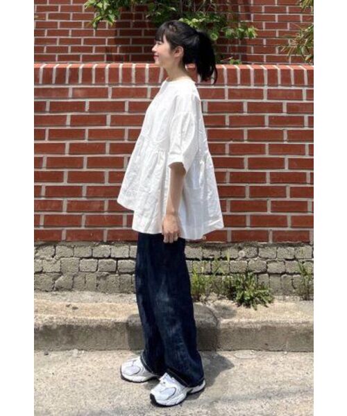 APOSTROPHE COMMA(アポストロフィコンマ)の「ポケットラベルソフト生地デニムワイドパンツ(濃紺/黒)(デニムパンツ・メンズ・その他・S/M/L/XS)」の3枚目の写真