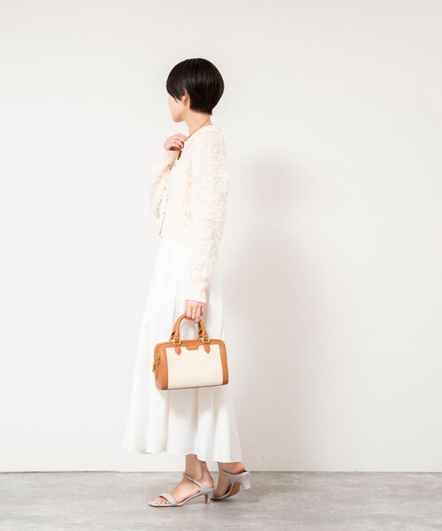 NOLLEY’S Sophi(ノーリーズソフィ)の「《手洗い可能》ファンシーヤーンポロ衿カーディガンジャケット(カーディガン/ボレロ・レディース・ベージュ/ホワイト系その他2・38)」の13枚目の写真