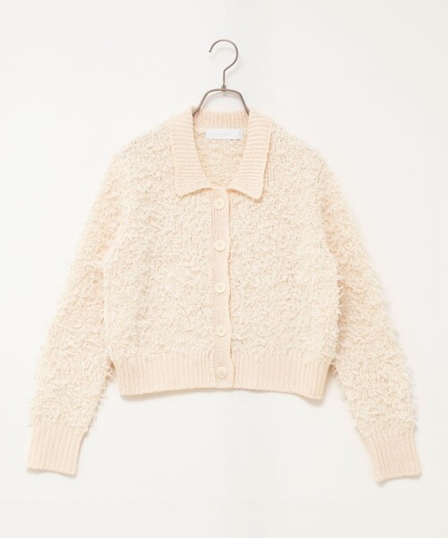 NOLLEY’S Sophi(ノーリーズソフィ)の「《手洗い可能》ファンシーヤーンポロ衿カーディガンジャケット(カーディガン/ボレロ・レディース・ベージュ/ホワイト系その他2・38)」の21枚目の写真