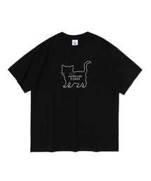 パリシャプリンティング半袖Tシャツ(ブラック)