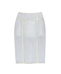 145OFFICE（145オフィス）の「alice ribbon skirt-white（スカート）」
