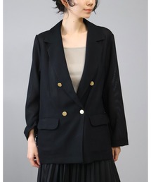 Doumoi（ドゥモエ）の「メッシュ　ロングスリーブ　テーラードジャケット（テーラードジャケット）」