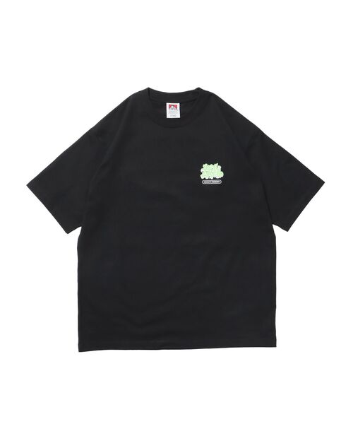 BEN DAVIS(ベンデイビス)の「【BEN DAVIS(ベンデイビス)】OVERLAP TEE NV / Tシャツ クルーネック オーバーサイズ ヘビーウェイト プリント ワンポイント 半袖(Tシャツ/カットソー・メンズ・ブラック/ホワイト/イエロー/ブルーグレー・LARGE/MEDIUM/X-LARGE)」の11枚目の写真