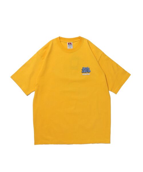 BEN DAVIS(ベンデイビス)の「【BEN DAVIS(ベンデイビス)】OVERLAP TEE NV / Tシャツ クルーネック オーバーサイズ ヘビーウェイト プリント ワンポイント 半袖(Tシャツ/カットソー・メンズ・ブラック/ホワイト/イエロー/ブルーグレー・LARGE/MEDIUM/X-LARGE)」の10枚目の写真