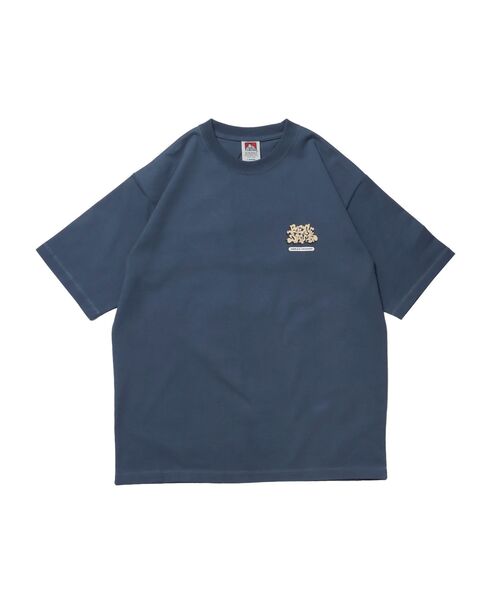 BEN DAVIS(ベンデイビス)の「【BEN DAVIS(ベンデイビス)】OVERLAP TEE NV / Tシャツ クルーネック オーバーサイズ ヘビーウェイト プリント ワンポイント 半袖(Tシャツ/カットソー・メンズ・ブラック/ホワイト/イエロー/ブルーグレー・LARGE/MEDIUM/X-LARGE)」の14枚目の写真