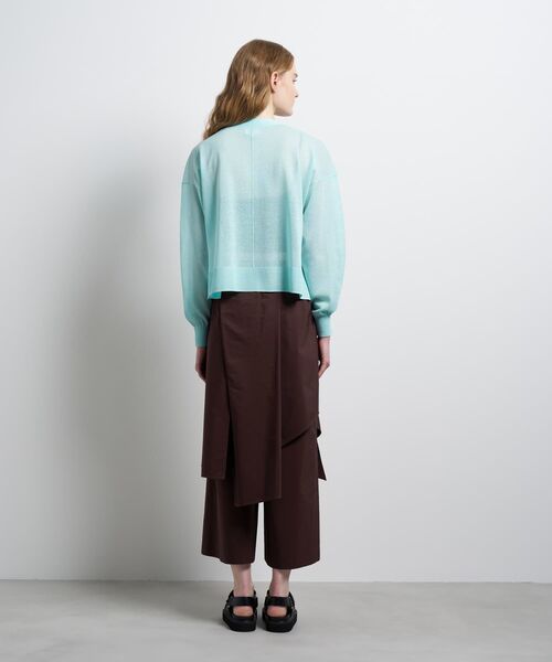 LANVIN en Bleu(ランバンオンブルー)の「Vネックショートカーディガン(ニット/セーター・レディース・オフホワイト/ブラック/ベージュ/ブルー系その他/ピンク・38)」の8枚目の写真