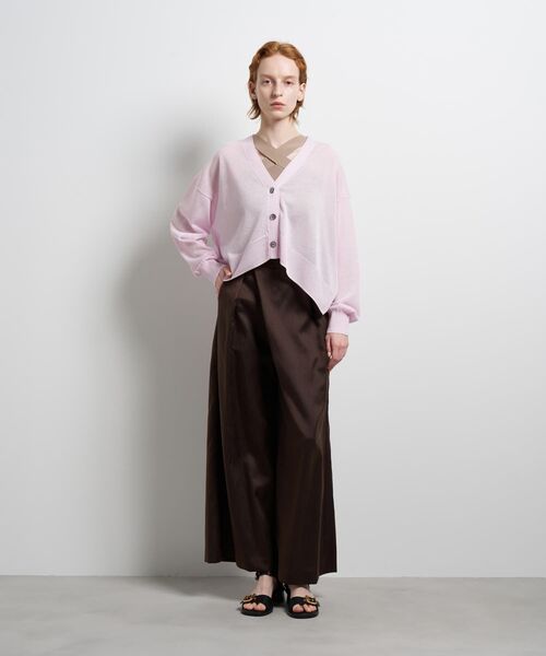 LANVIN en Bleu(ランバンオンブルー)の「Vネックショートカーディガン(ニット/セーター・レディース・オフホワイト/ブラック/ベージュ/ブルー系その他/ピンク・38)」の12枚目の写真