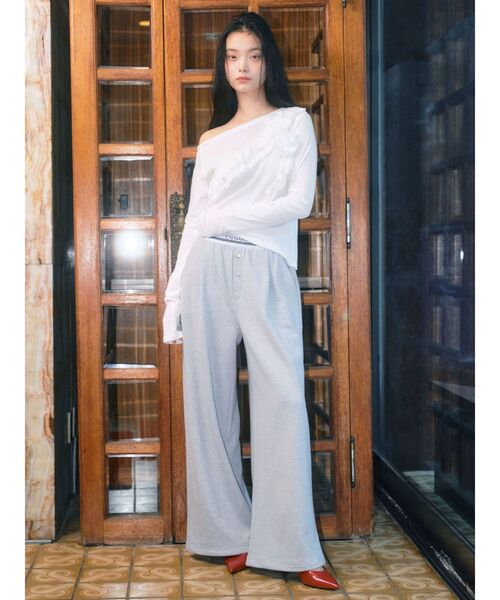 CALNAMUR（カルナムール）の「スウェットPT ブリーフディティール（その他パンツ・レディース・グレー/ネイビー/ホワイト・FREE）」の3枚目の写真