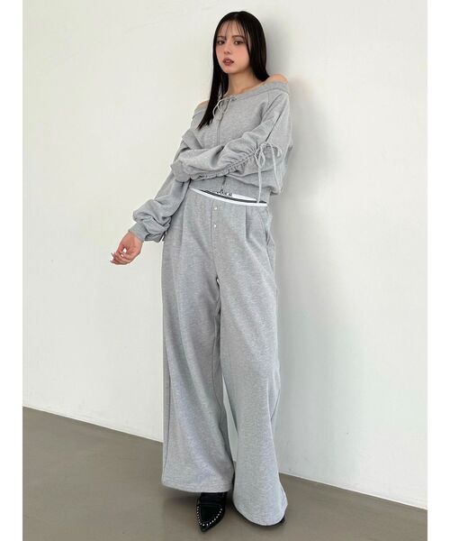 CALNAMUR（カルナムール）の「スウェットPT ブリーフディティール（その他パンツ・レディース・グレー/ネイビー/ホワイト・FREE）」の17枚目の写真