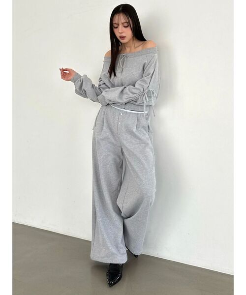 CALNAMUR（カルナムール）の「スウェットPT ブリーフディティール（その他パンツ・レディース・グレー/ネイビー/ホワイト・FREE）」の18枚目の写真