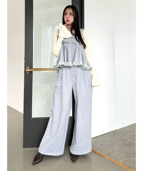 CALNAMUR（カルナムール）の「スウェットPT ブリーフディティール（その他パンツ・レディース・グレー/ネイビー/ホワイト・FREE）」の19枚目の写真