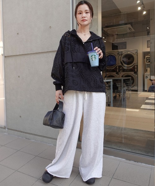 CORNERS（コーナーズ）の「レースアノラックパーカー（シャツ/ブラウス・レディース・ホワイト/ブラック・M）」の7枚目の写真