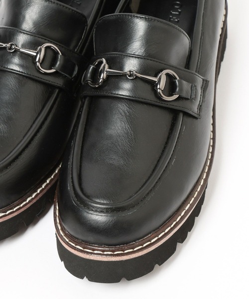 BAYFLOW（ベイフロー）の「[抗菌消臭加工付き]ビットローファー（ローファー・レディース・アイボリー/ブラック・MEDIUM/LARGE）」の10枚目の写真