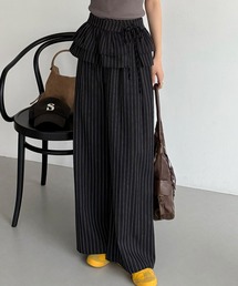 callautia（カラウティア）の「ペプラムレイヤードパンツ（スラックス）」