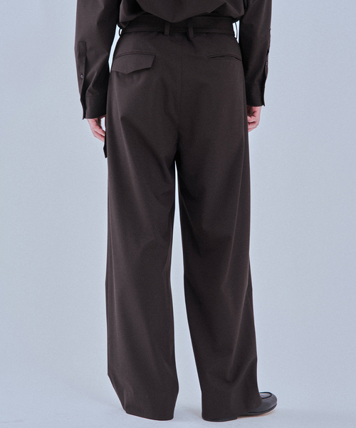 EDIFICE（エディフィス）の「2WAY トロピカル ベルテッド パンツ（スラックス・メンズ・ブラウン/ベージュ・SMALL/MEDIUM/LARGE）」の8枚目の写真