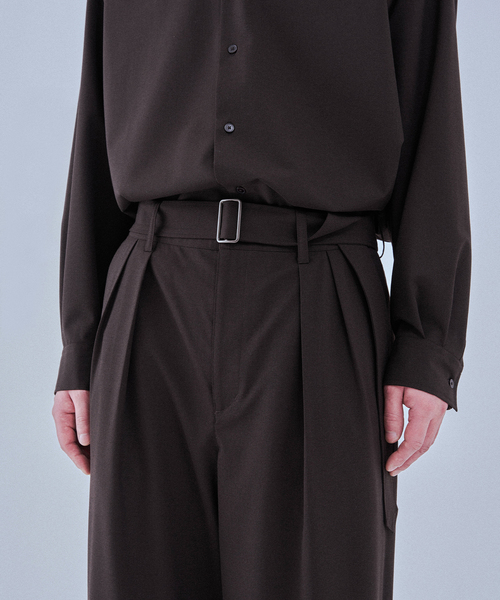 EDIFICE（エディフィス）の「2WAY トロピカル ベルテッド パンツ（スラックス・メンズ・ブラウン/ベージュ・SMALL/MEDIUM/LARGE）」の9枚目の写真