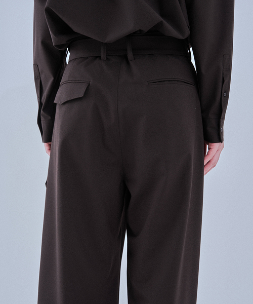 EDIFICE（エディフィス）の「2WAY トロピカル ベルテッド パンツ（スラックス・メンズ・ブラウン/ベージュ・SMALL/MEDIUM/LARGE）」の10枚目の写真