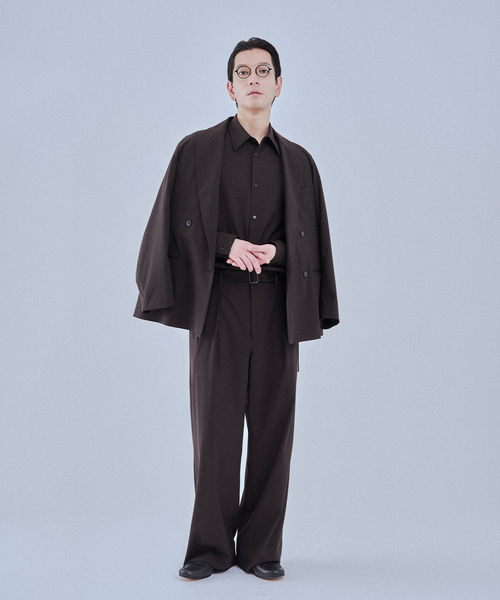 EDIFICE（エディフィス）の「2WAY トロピカル ベルテッド パンツ（スラックス・メンズ・ブラウン/ベージュ・SMALL/MEDIUM/LARGE）」の11枚目の写真